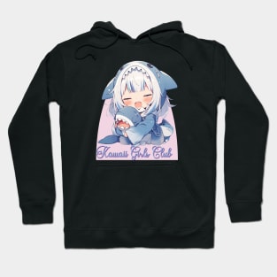 Kawaii Girls Club - Cute Shark Chibi Girl Hoodie